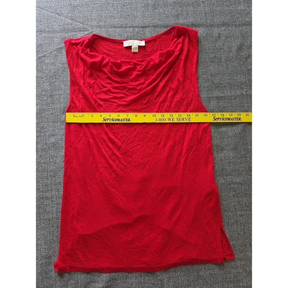 MICHAEL KORS Shirt Womens Medium Red Tank Top Lightweight Sleeveless‎ Casual
